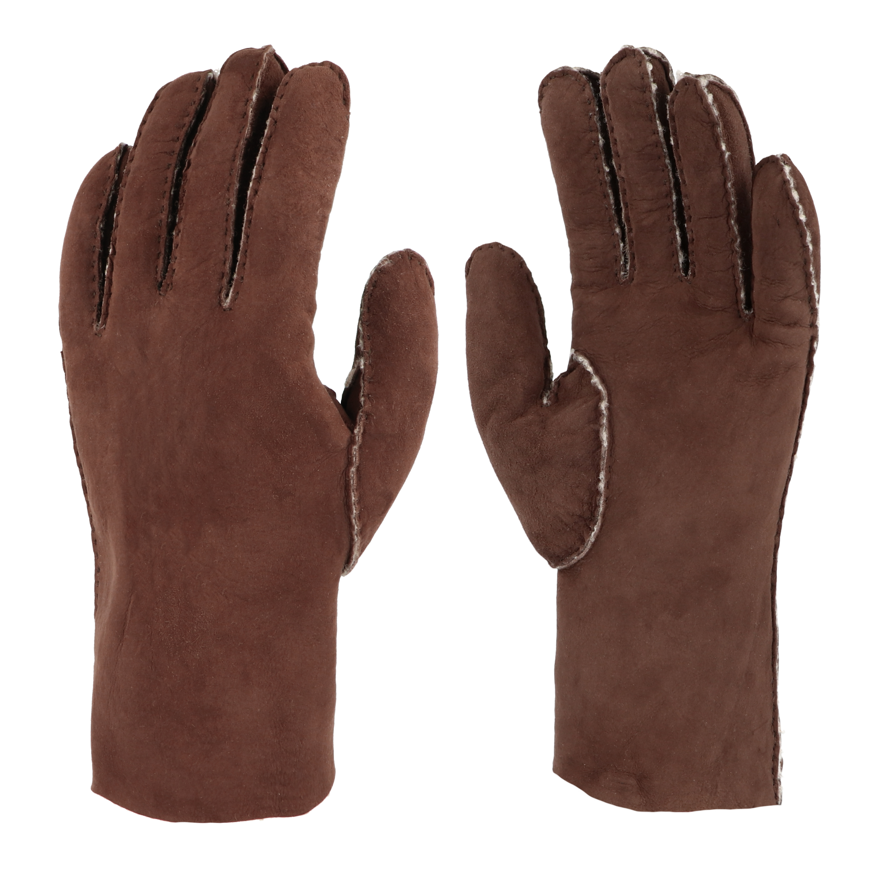 Daze Gloves - Brown / Dark grey - Leather - Octobre Éditions