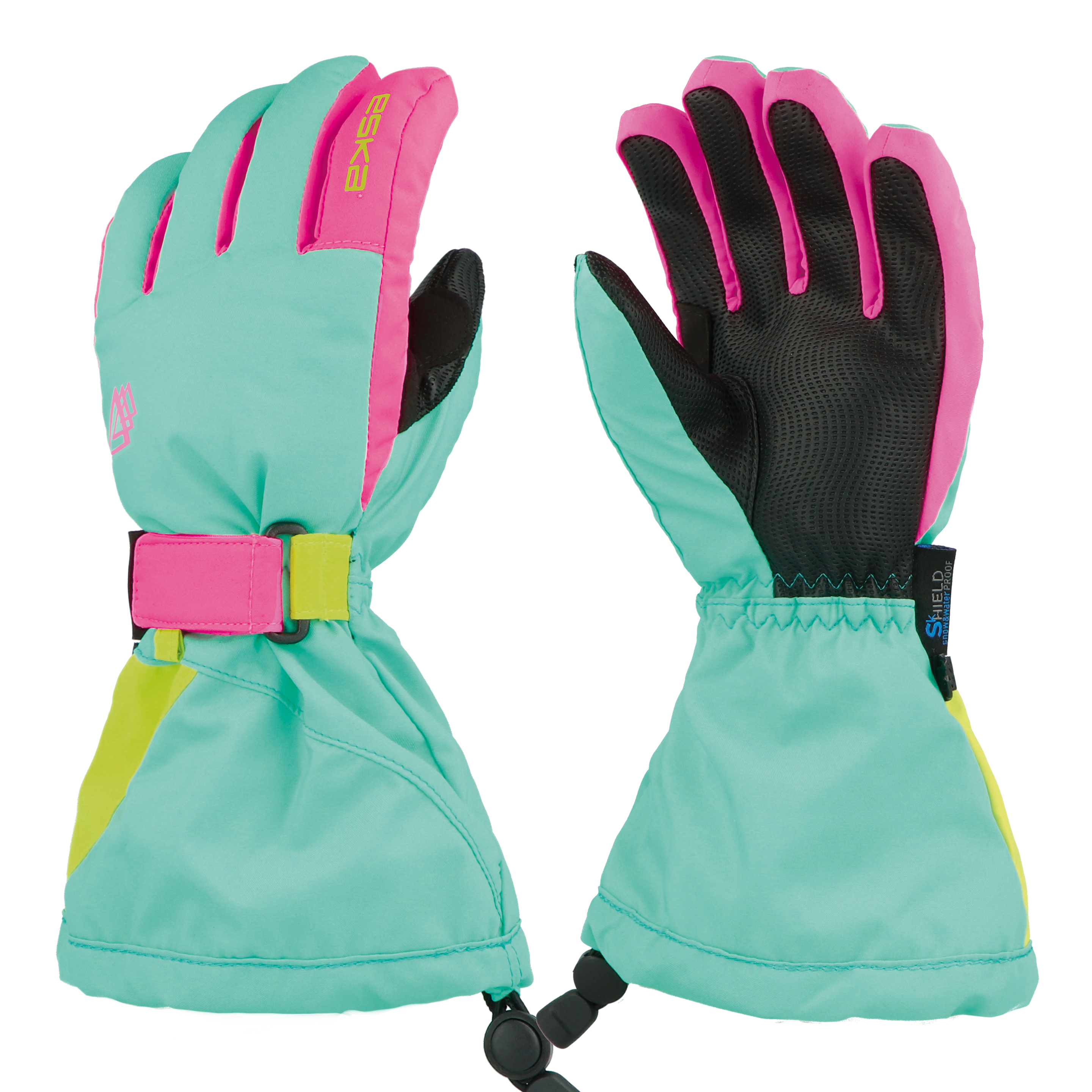 Gants d'hiver chauds pour enfants de 1 à 6 ans, gants de ski extensibles  tricotés pour filles de 1 à 6 ans, gants moufles (beige, taille S) :  : Mode
